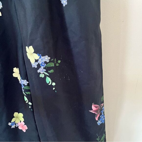 Ted Baker Navy Cosetee Pergola Print Cropped Belted Jumpsuit - Picture 11 of 16